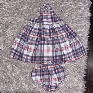 Ralph Lauren Plaid Dress with diaper cover